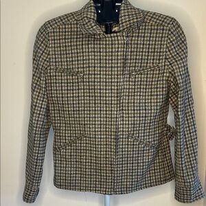 Vintage Ralph Lauren Tweed Jacket in Black and Cream